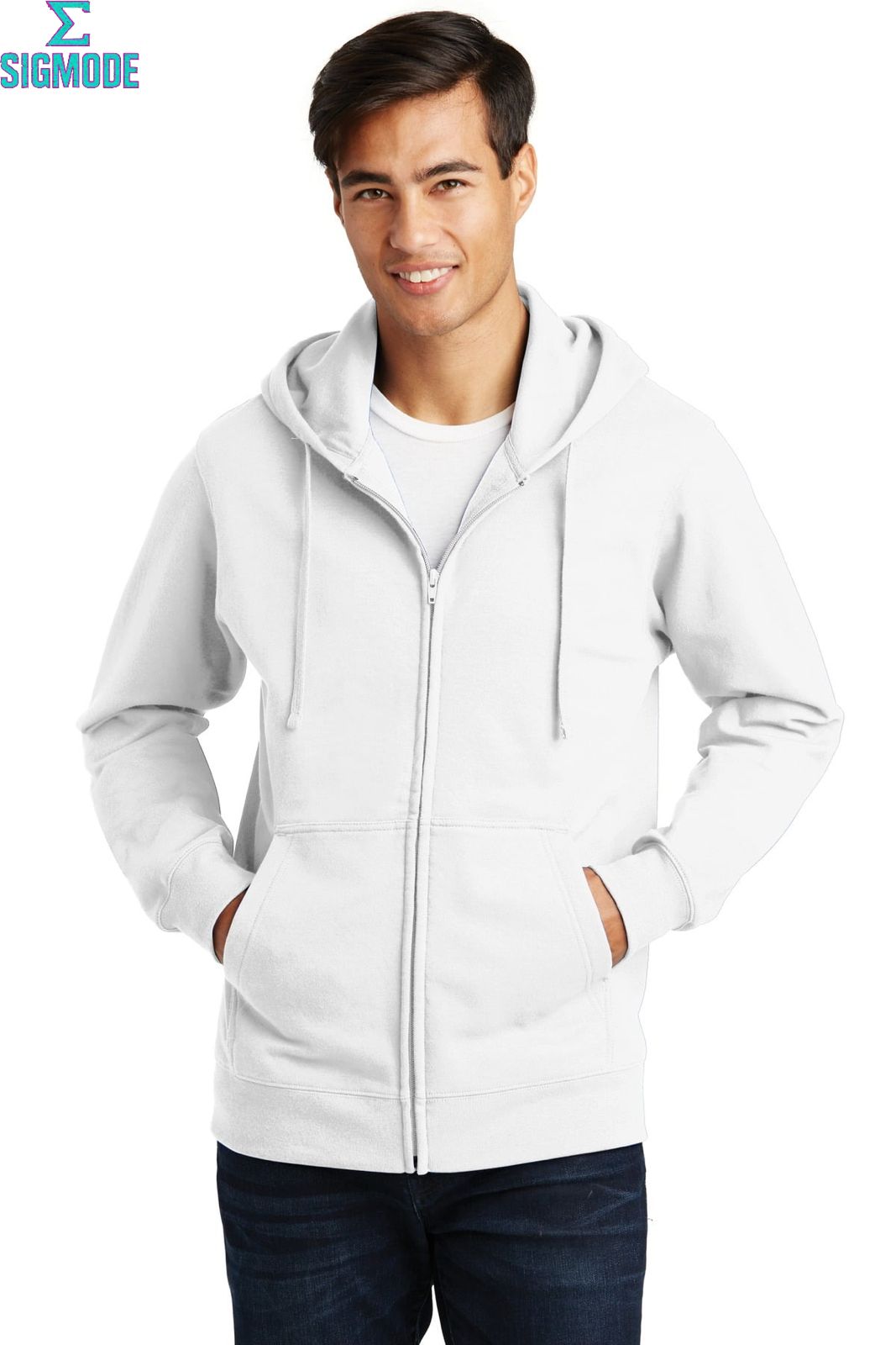 Black Fleece Zipper Hoodie - Premium Comfort Essential